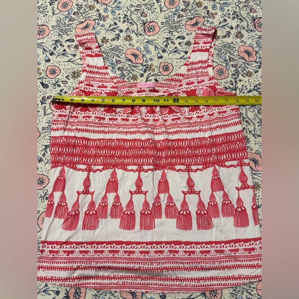 Lilly Pulitzer Pink and White Tank Top - Picture 3 of 6